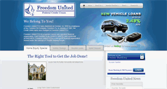 Desktop Screenshot of freedomunitedfcu.com