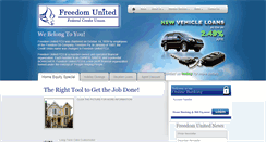 Desktop Screenshot of freedomunitedfcu.org